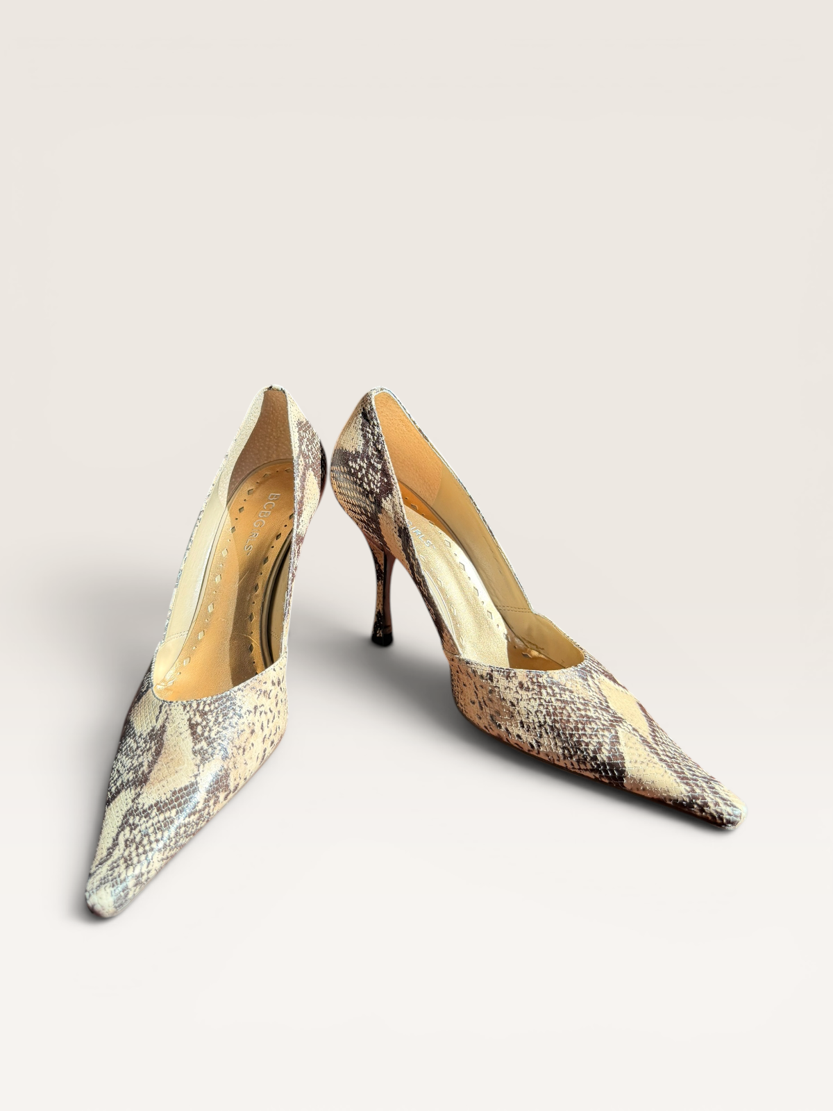 BCBGeneratoon Snakeskin Pumps