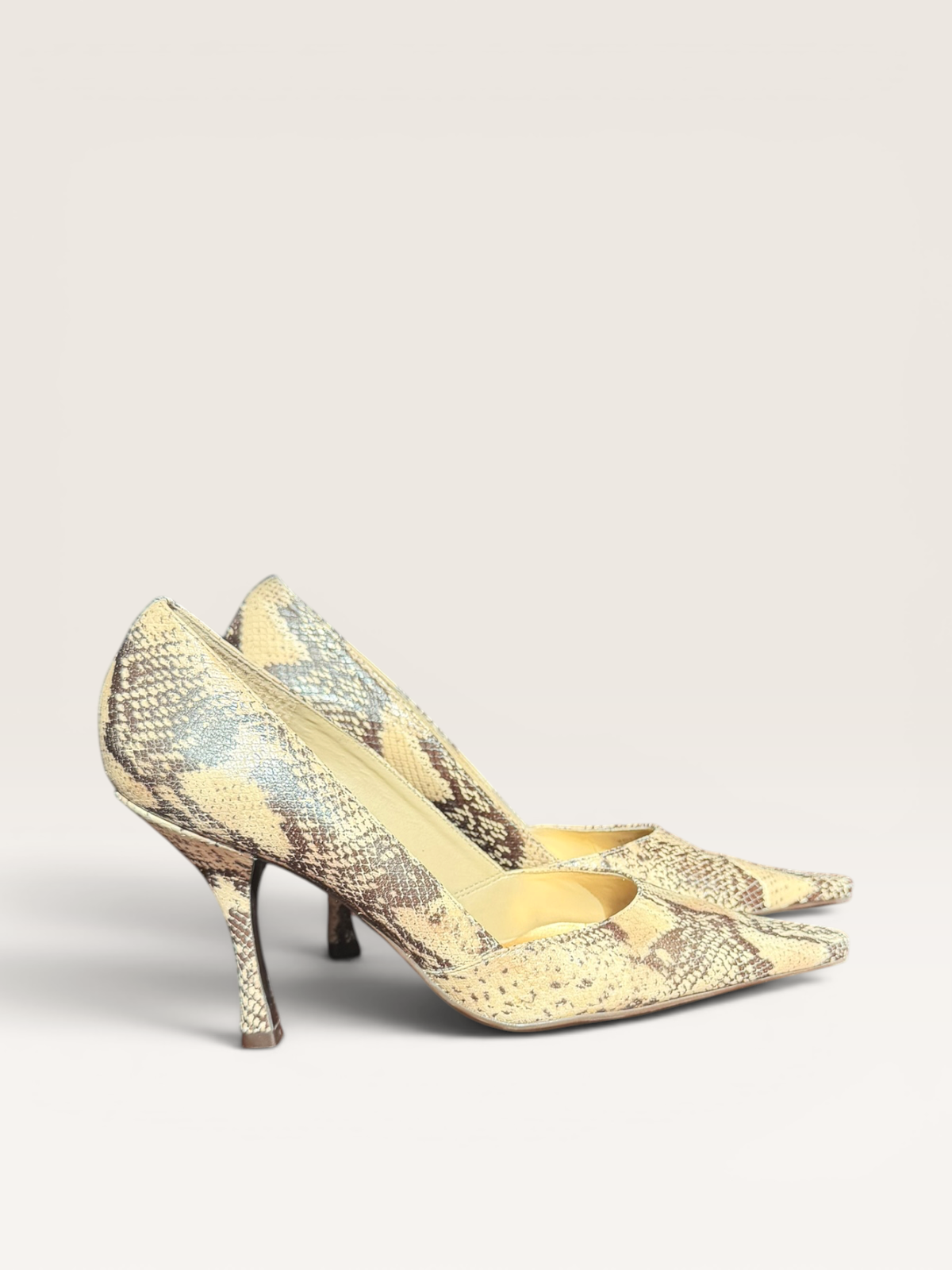 BCBGeneratoon Snakeskin Pumps