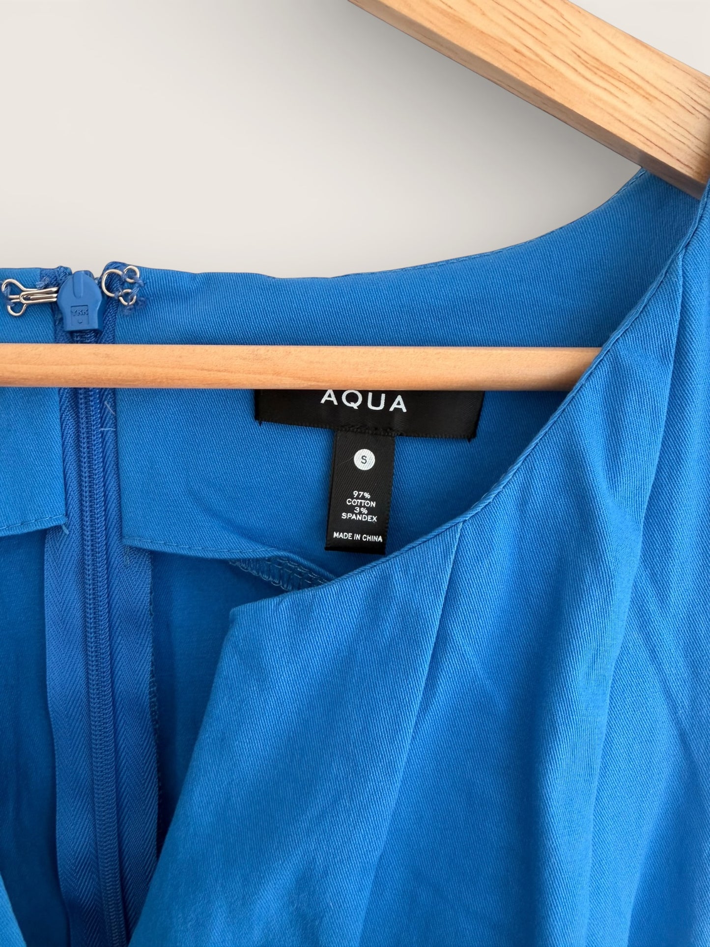 AQUA Sleeveless Pleated Flare Dress