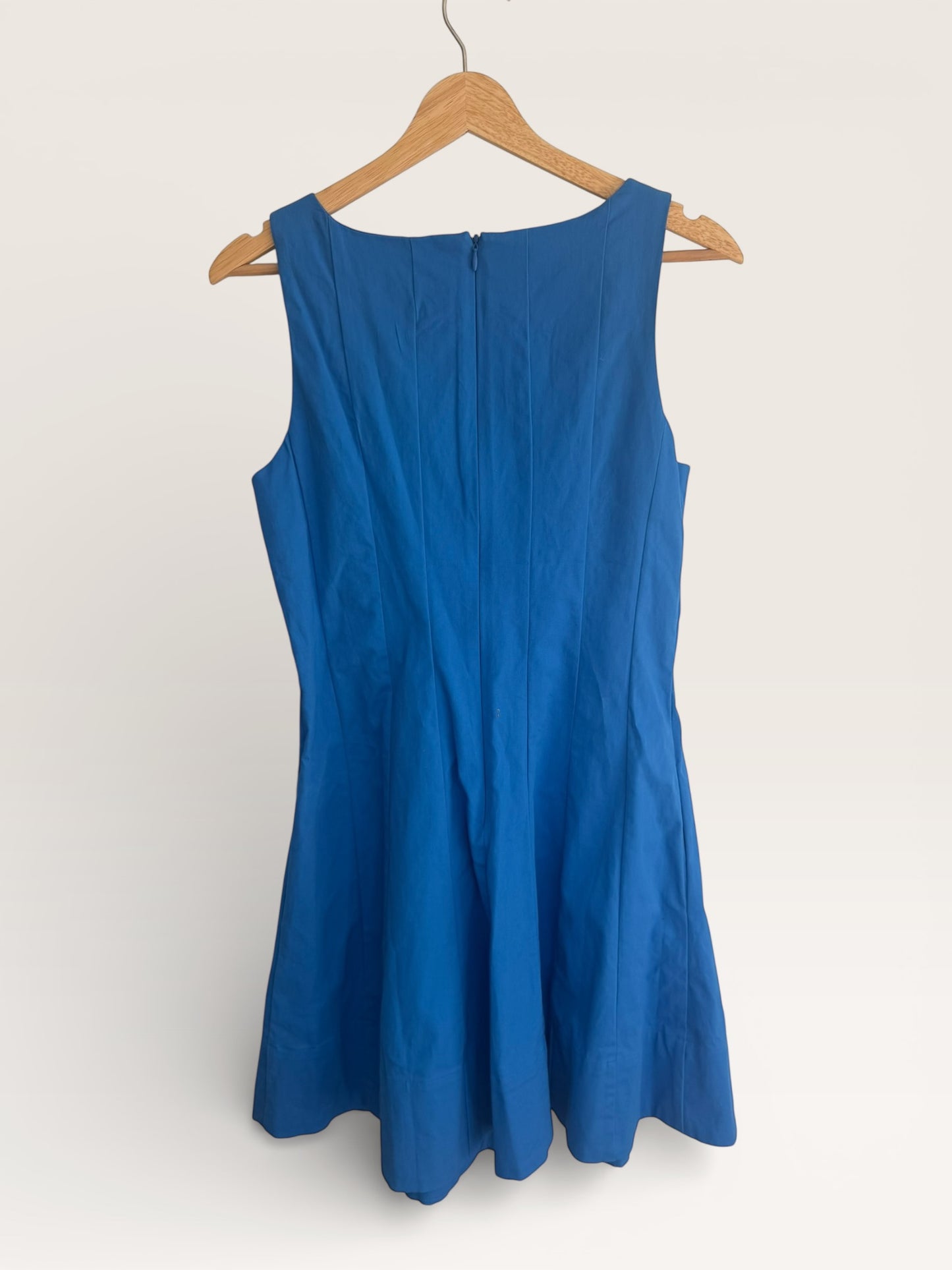 AQUA Sleeveless Pleated Flare Dress