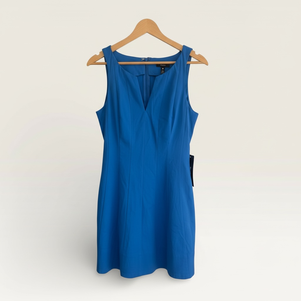 AQUA Sleeveless Pleated Flare Dress