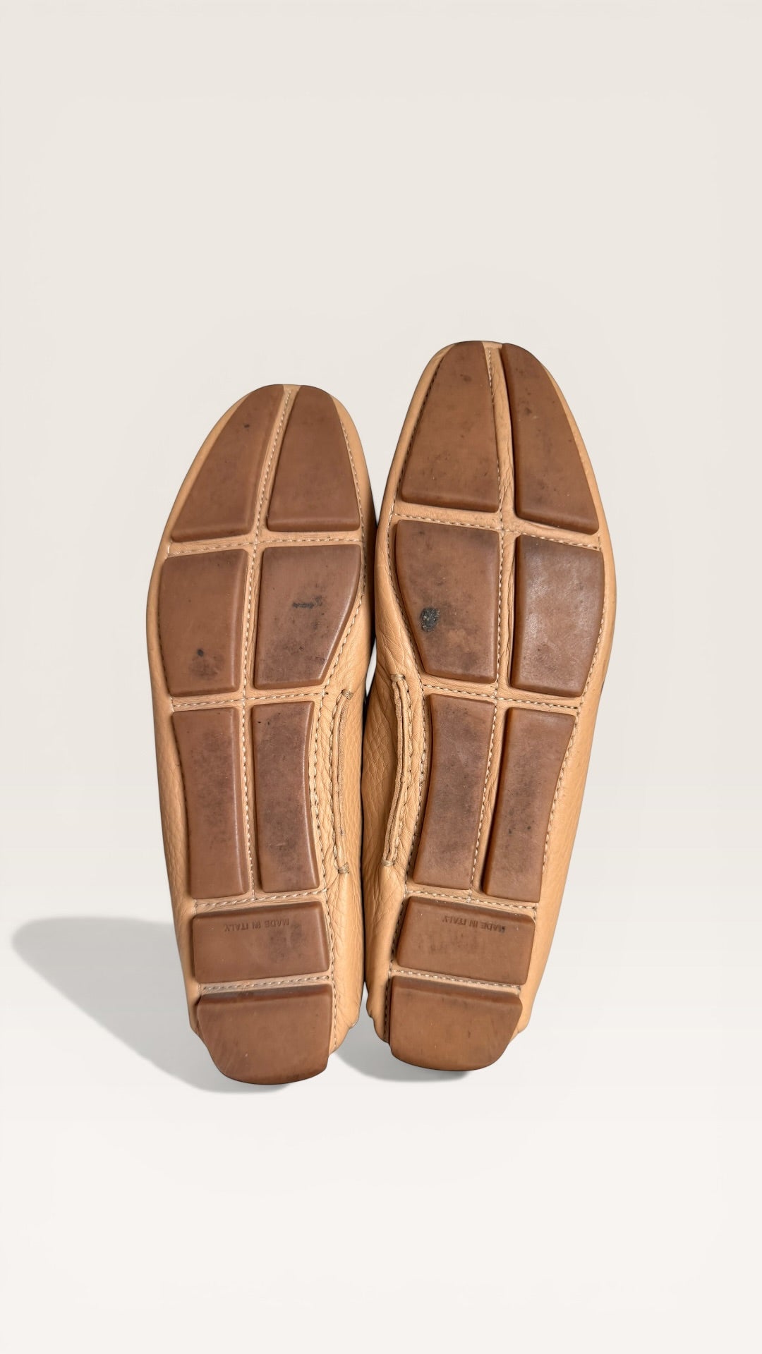 Prada Tan Genuine Leather Loafers