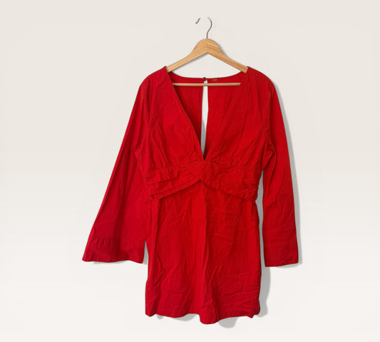 Free People Red Cotton Skort/Dress
