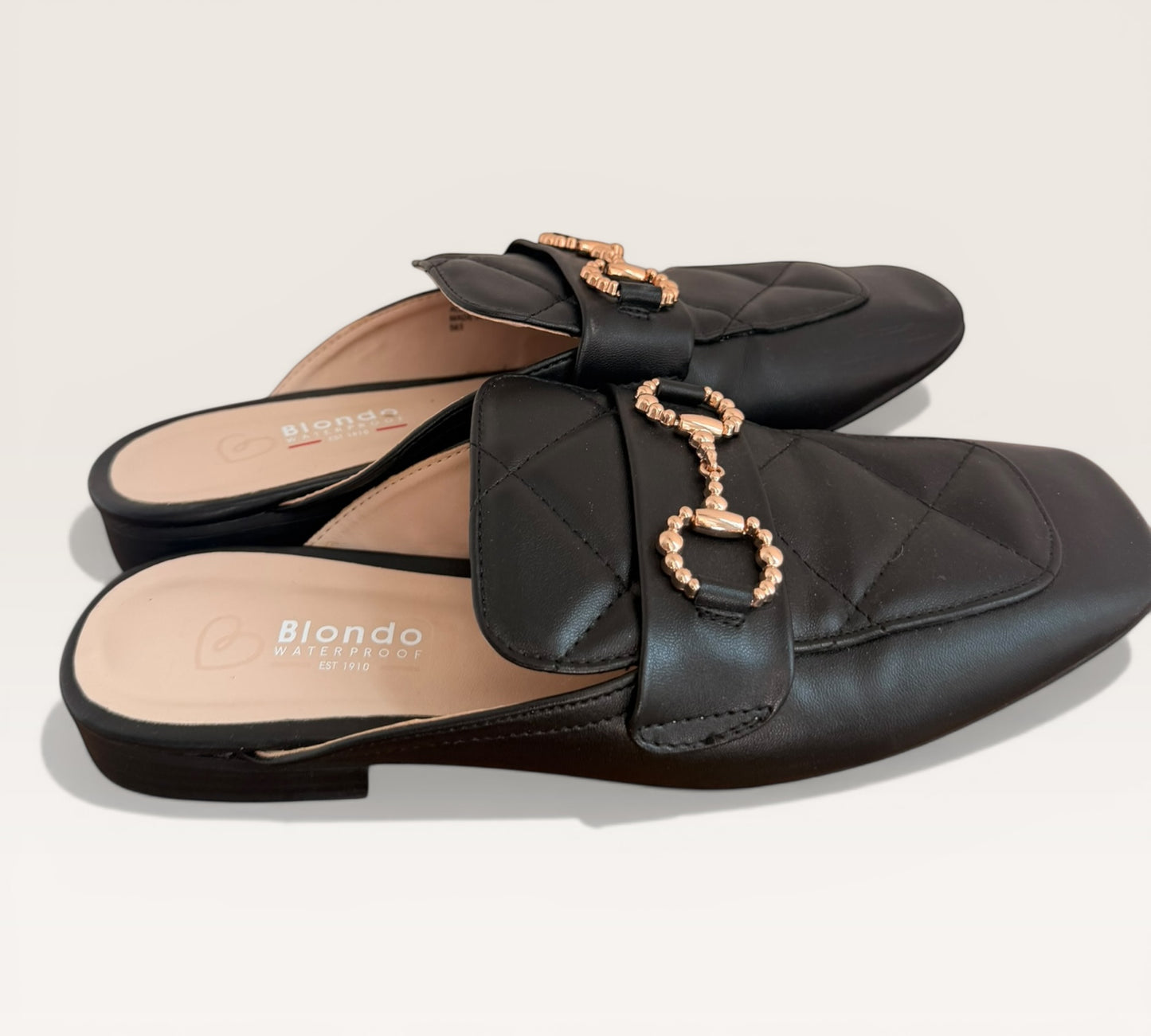 Blondo Leather Mules - waterproof