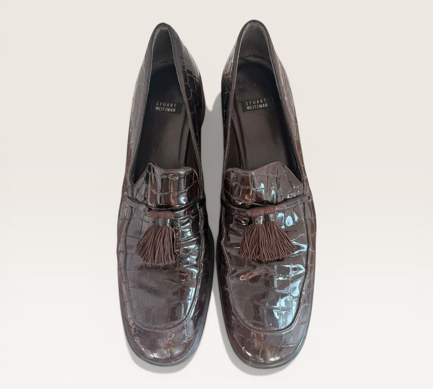 Stuart Weitzman Crocidile embossed Loafers