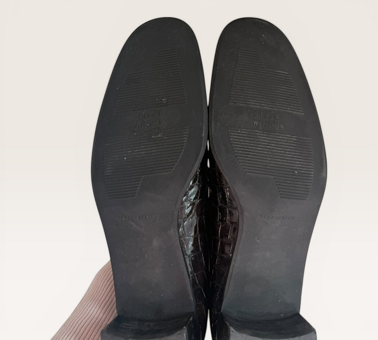 Stuart Weitzman Crocidile embossed Loafers